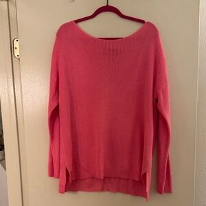 Ralph Lauren Hot Pink Boat Neck Sweater